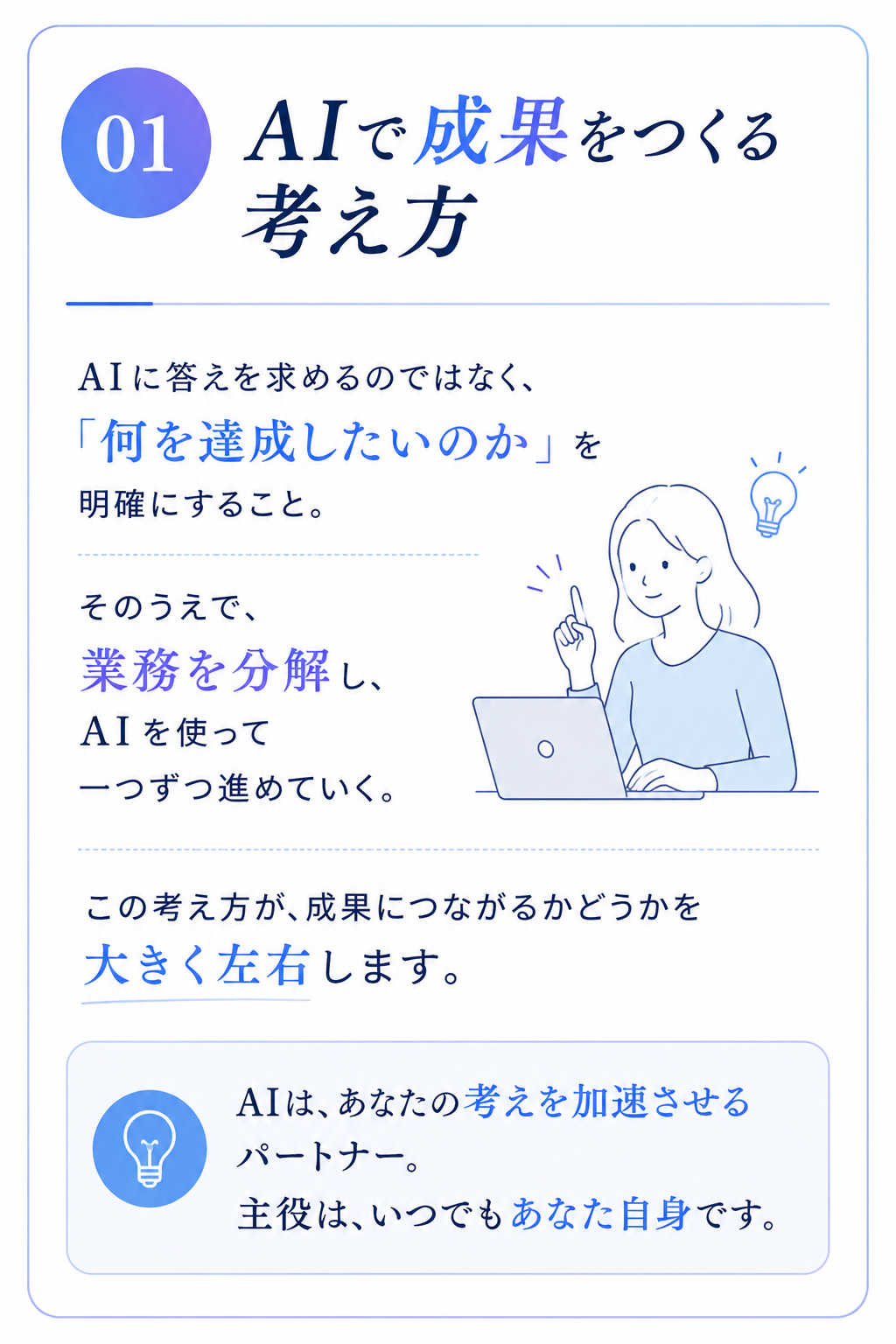 01 AIで成果をつくる考え方